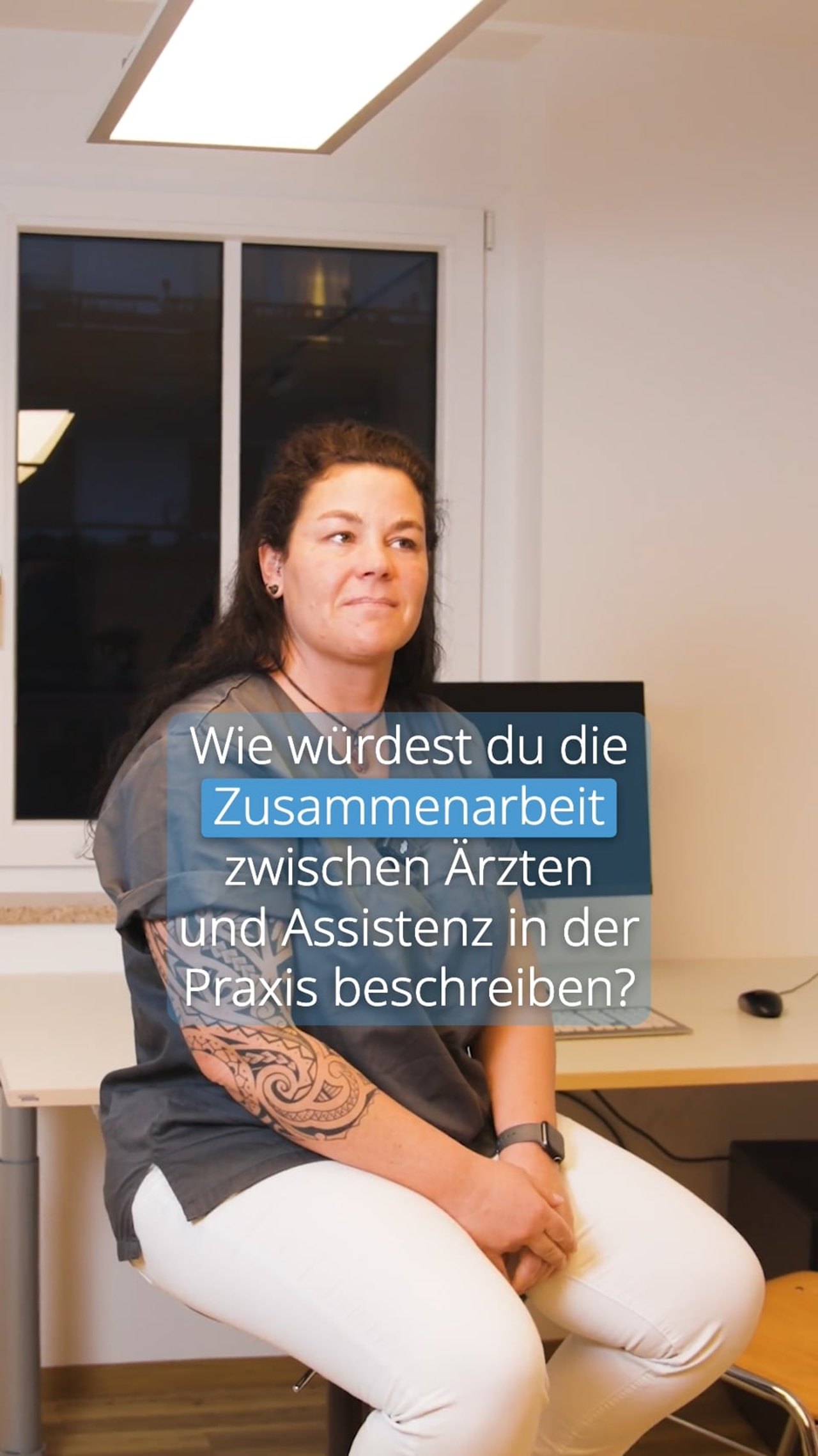 Mitarbeiterin der Praxis im Interview